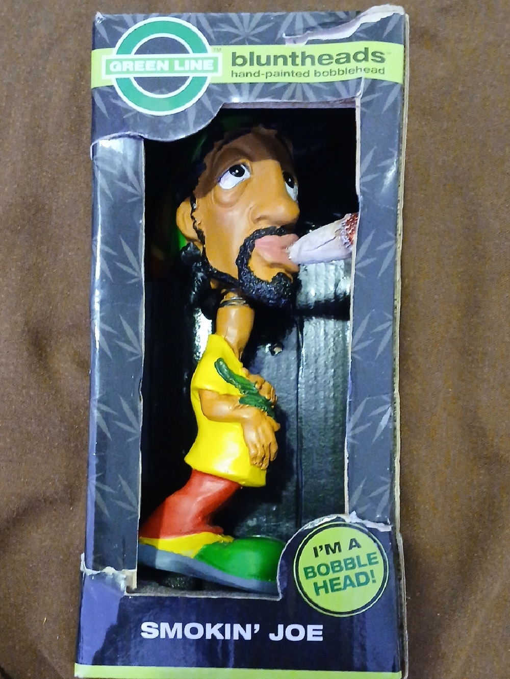 Green Line "Smokin' Joe" Bluntheads Bobblehead New!